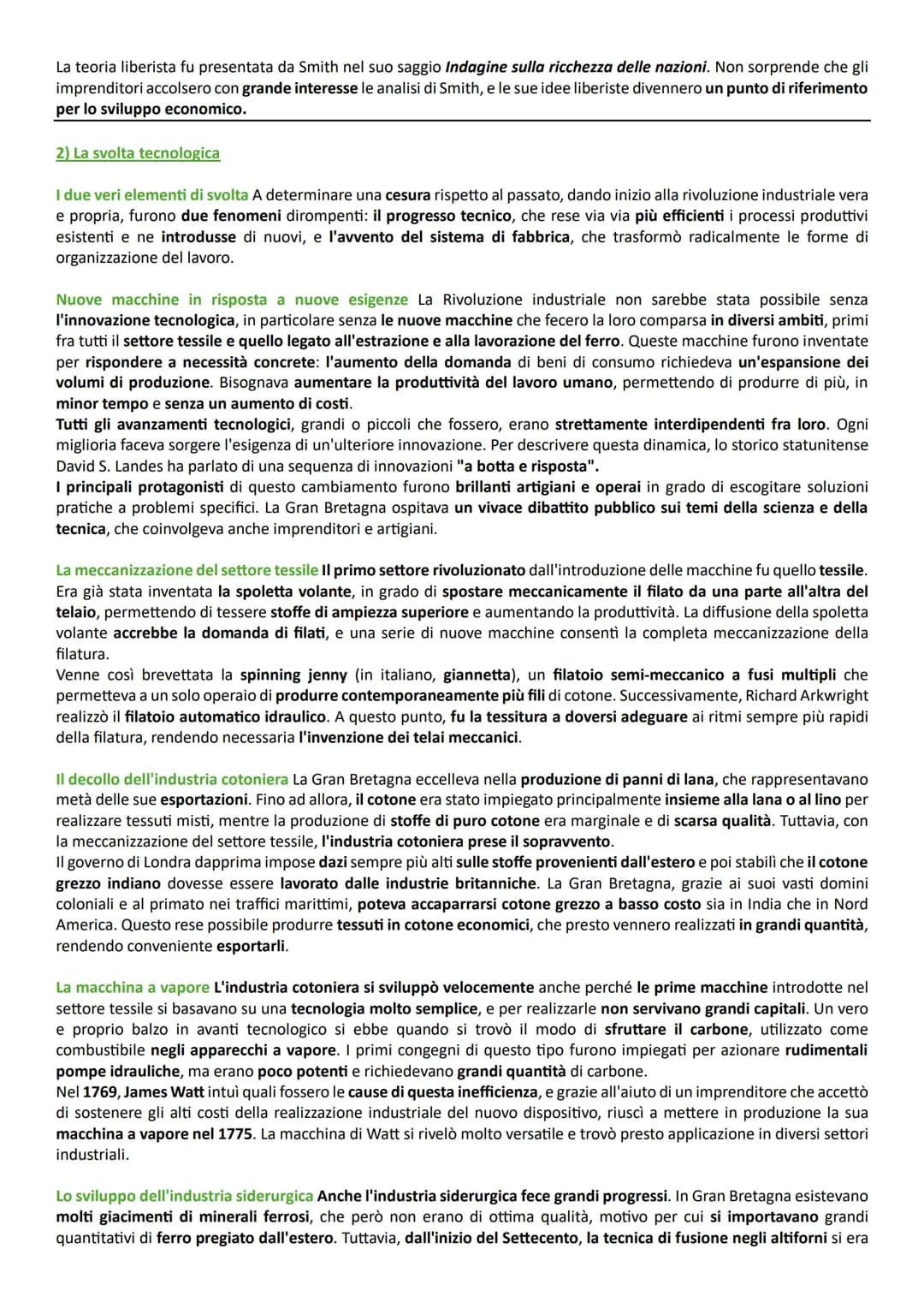 Capitolo 3: la Rivoluzione Industriale britannica
1) Le origini di una trasformazione epocale
Una rivoluzione non improvvisa, ma irreversibi