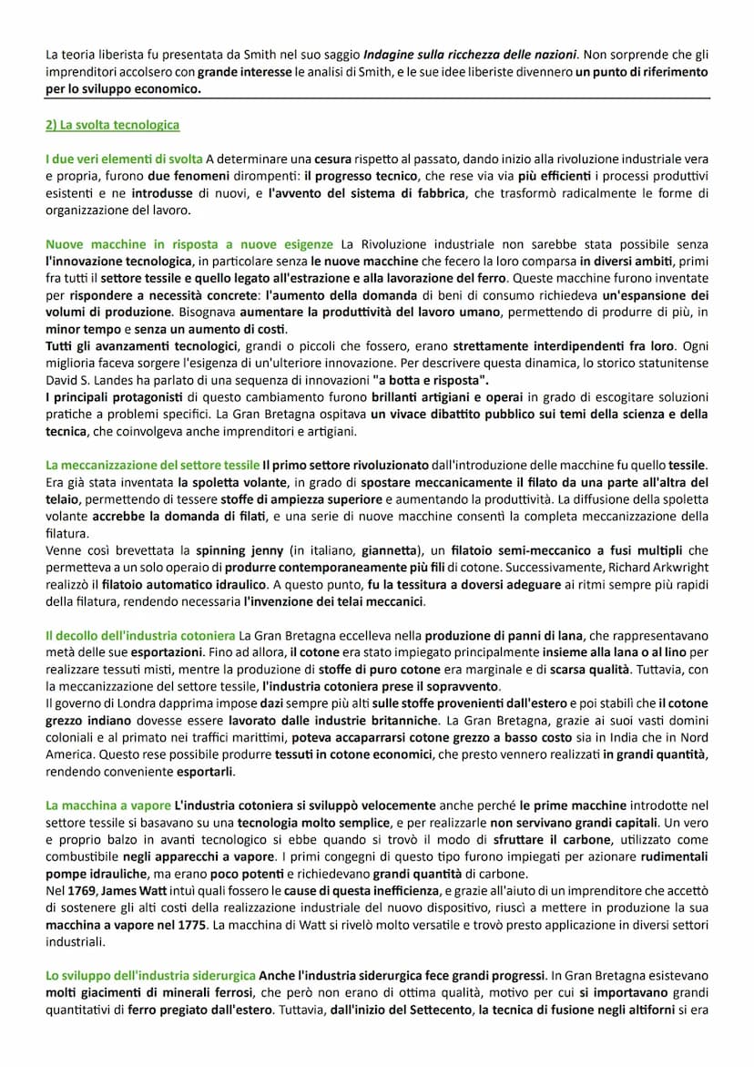 Capitolo 3: la Rivoluzione Industriale britannica
1) Le origini di una trasformazione epocale
Una rivoluzione non improvvisa, ma irreversibi