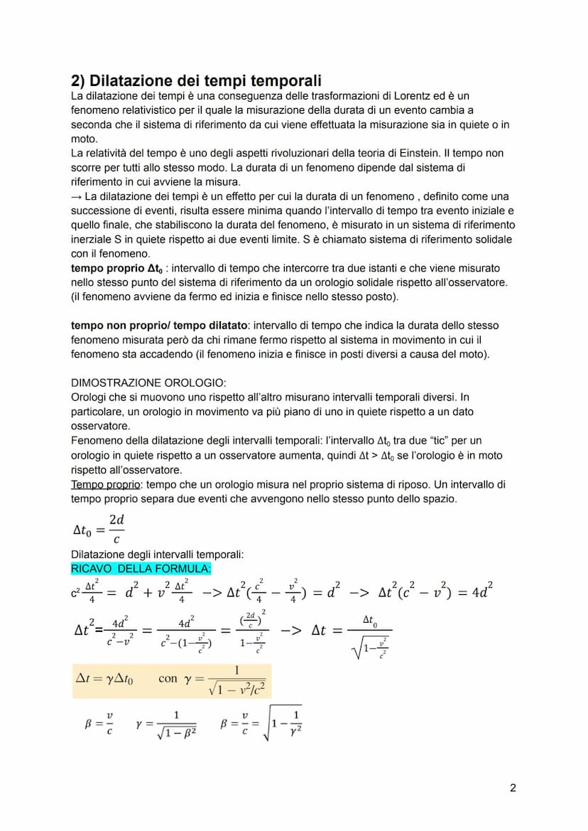 Relatività
Esperimento di Michelson e Morley (1881 e 1887)
Etere: era il mezzo che permeava tutto lo spazio e permetteva la trasmissione di 