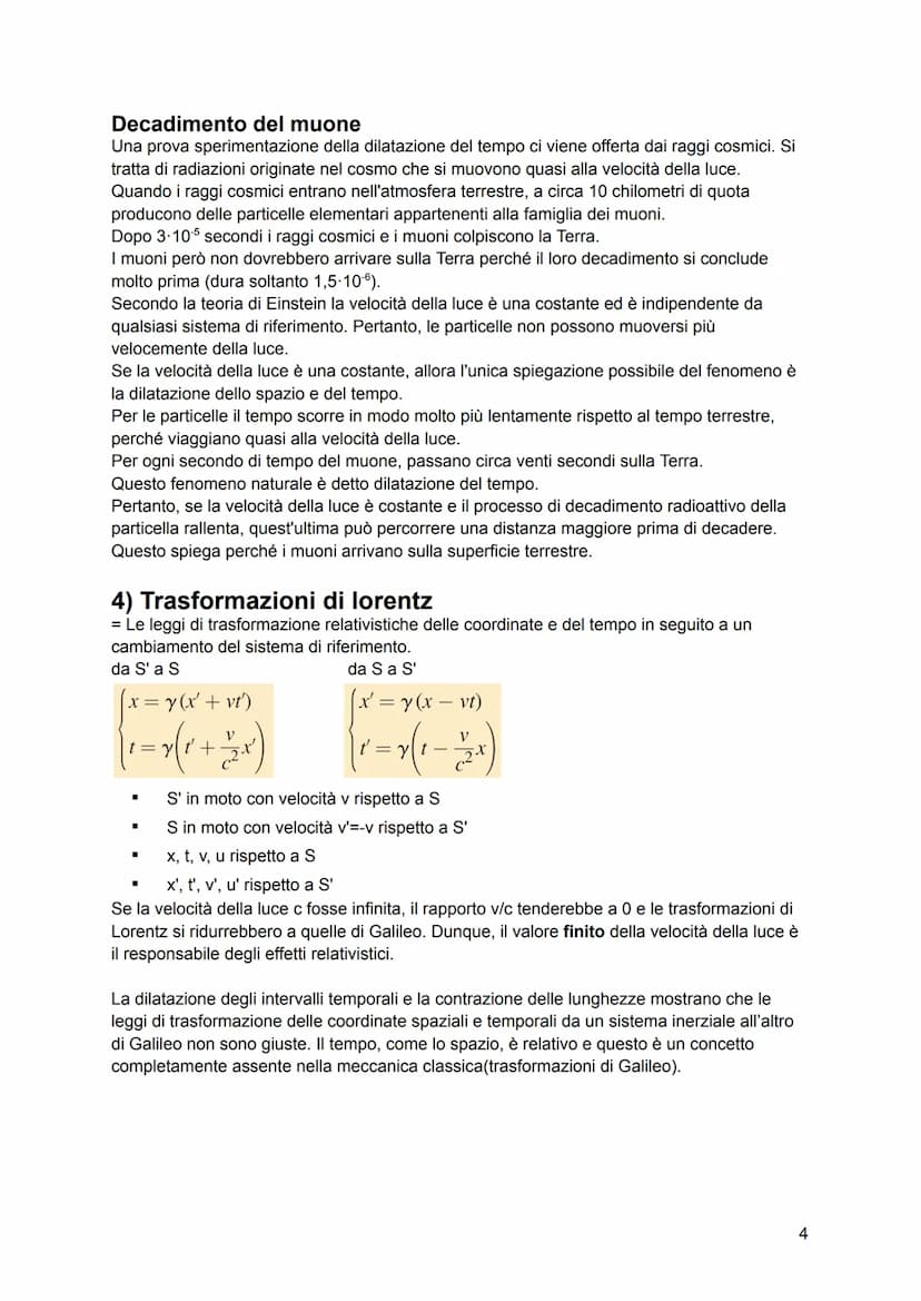 Relatività
Esperimento di Michelson e Morley (1881 e 1887)
Etere: era il mezzo che permeava tutto lo spazio e permetteva la trasmissione di 