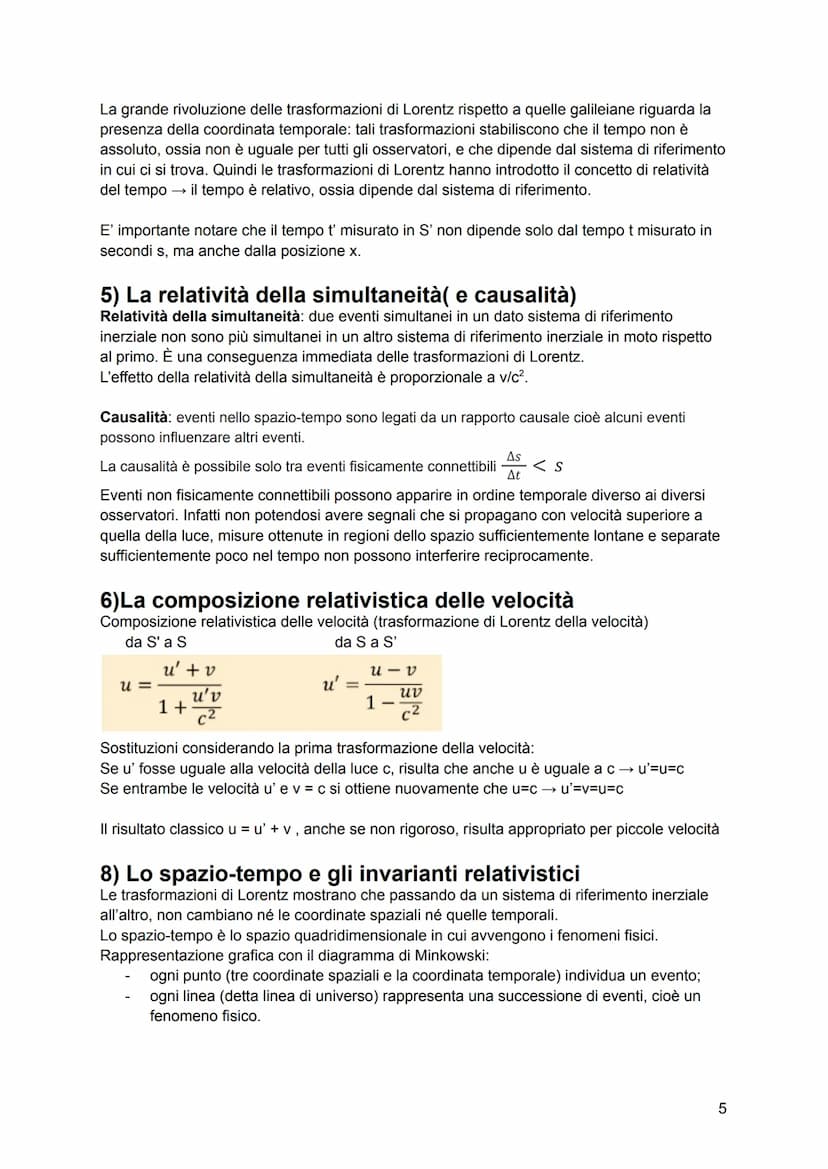 Relatività
Esperimento di Michelson e Morley (1881 e 1887)
Etere: era il mezzo che permeava tutto lo spazio e permetteva la trasmissione di 