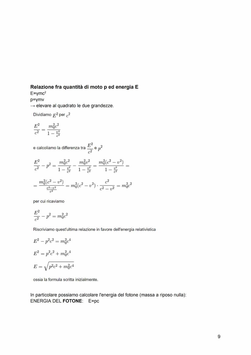 Relatività
Esperimento di Michelson e Morley (1881 e 1887)
Etere: era il mezzo che permeava tutto lo spazio e permetteva la trasmissione di 