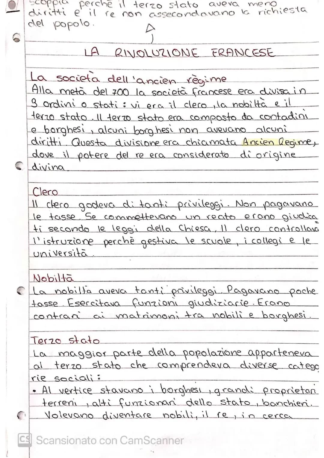 rivoluzione francese riassunto