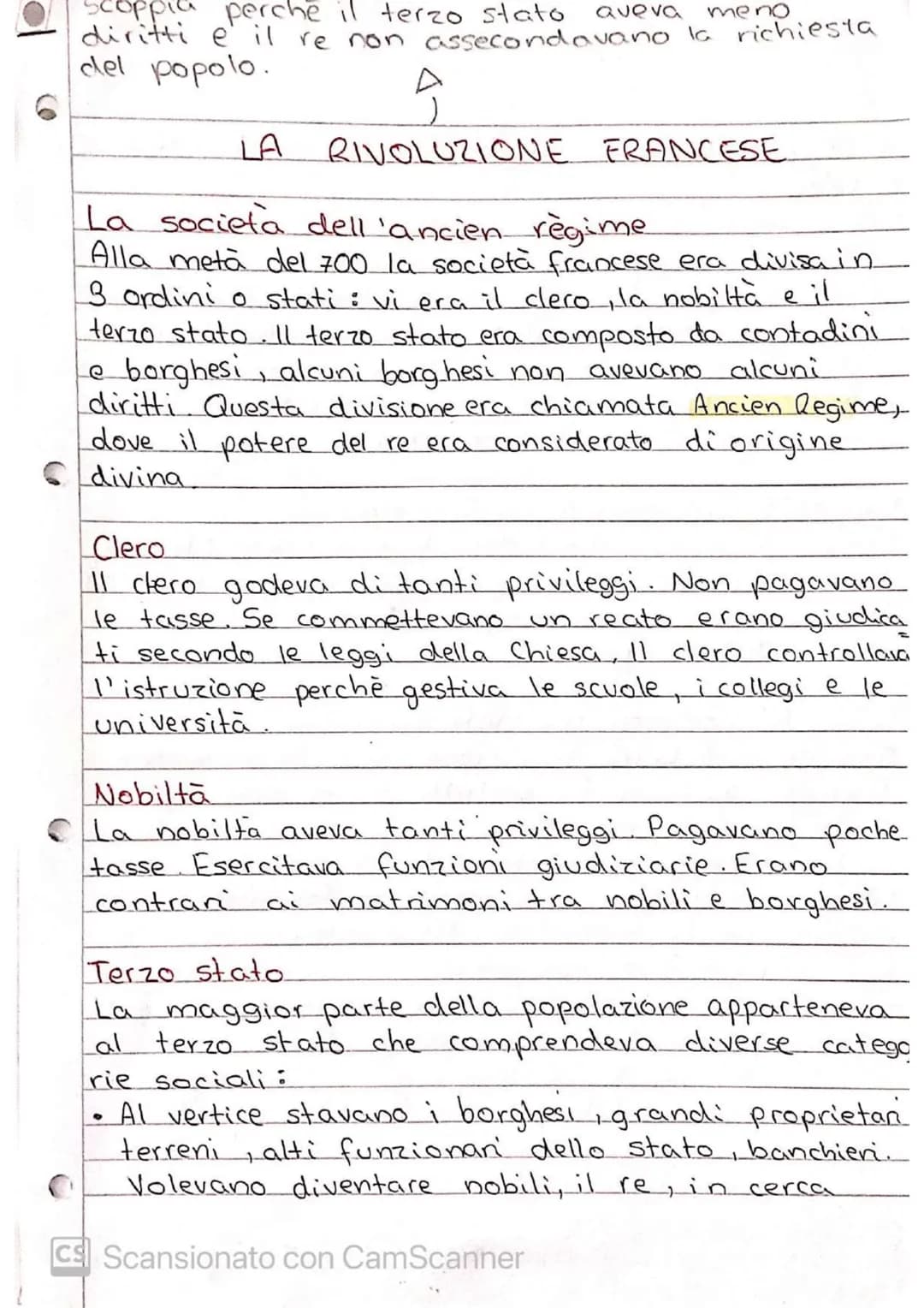 scoppia perché il terzo stato
diritti e il re non assecondavano la richiesta
del popolo.
LA
Queva meno
RIVOLUZIONE FRANCESE.
La societa dell