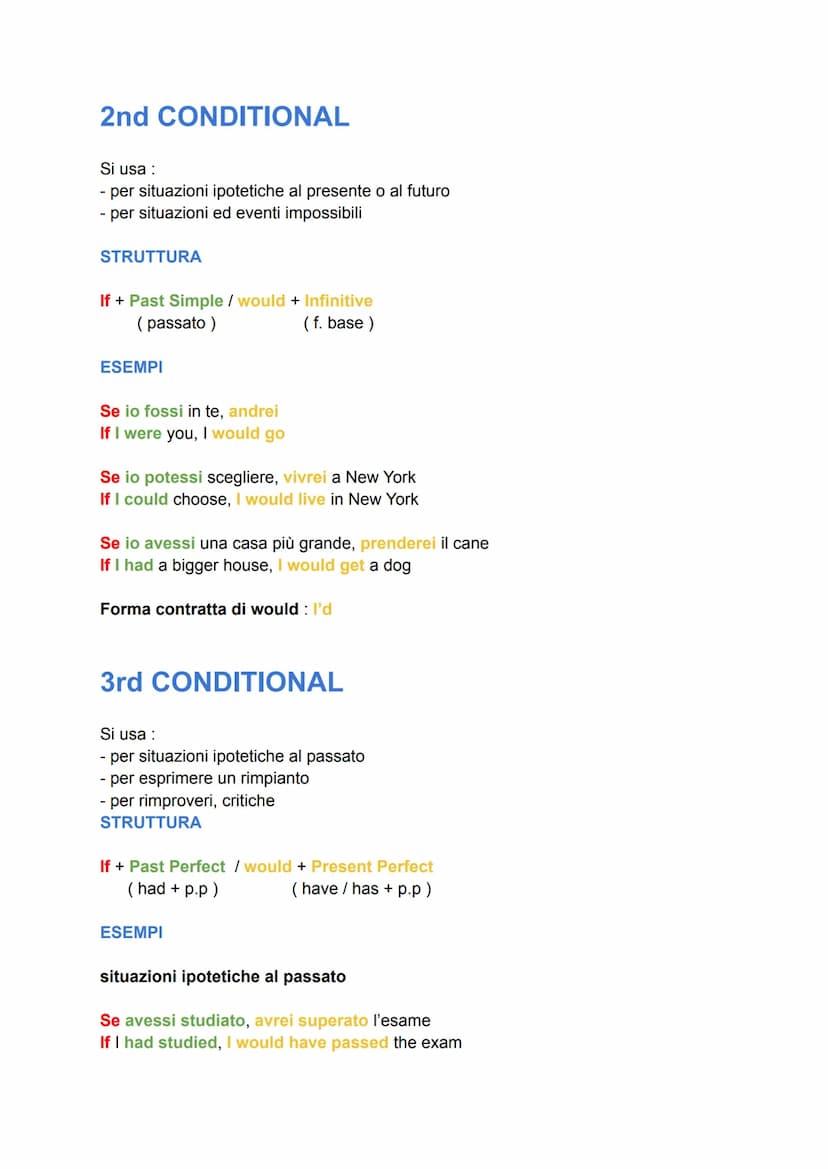 ZERO CONDITIONAL
Si usa :
- nella scienza
- per spiegare cose che sono sempre vere
STRUTTURA
If + Present Simple / Present Simple
(presente 