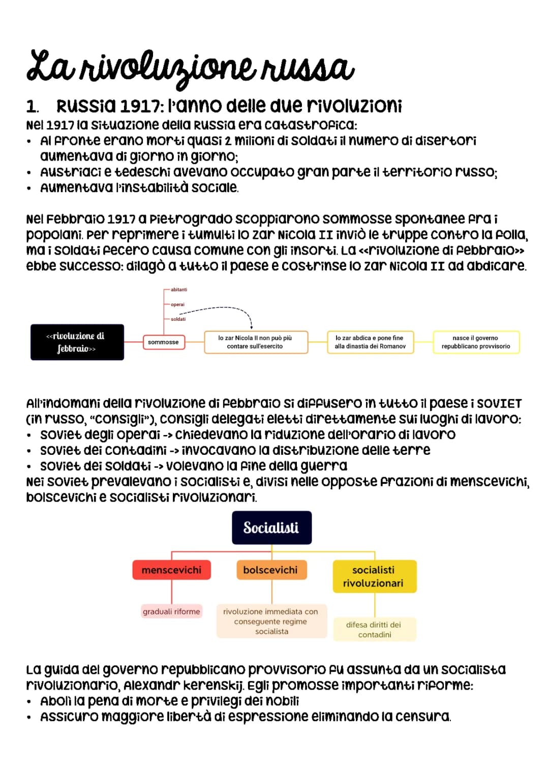 la rivoluzione russa 
