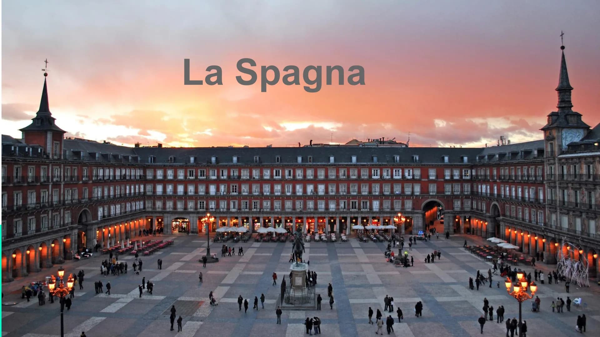 La Spagna
MA Il territorio
Tra i maggiori paesi d'Europa la Spagna occupa la maggior parte
della Penisola Iberica. La Spagna confina:
A nord