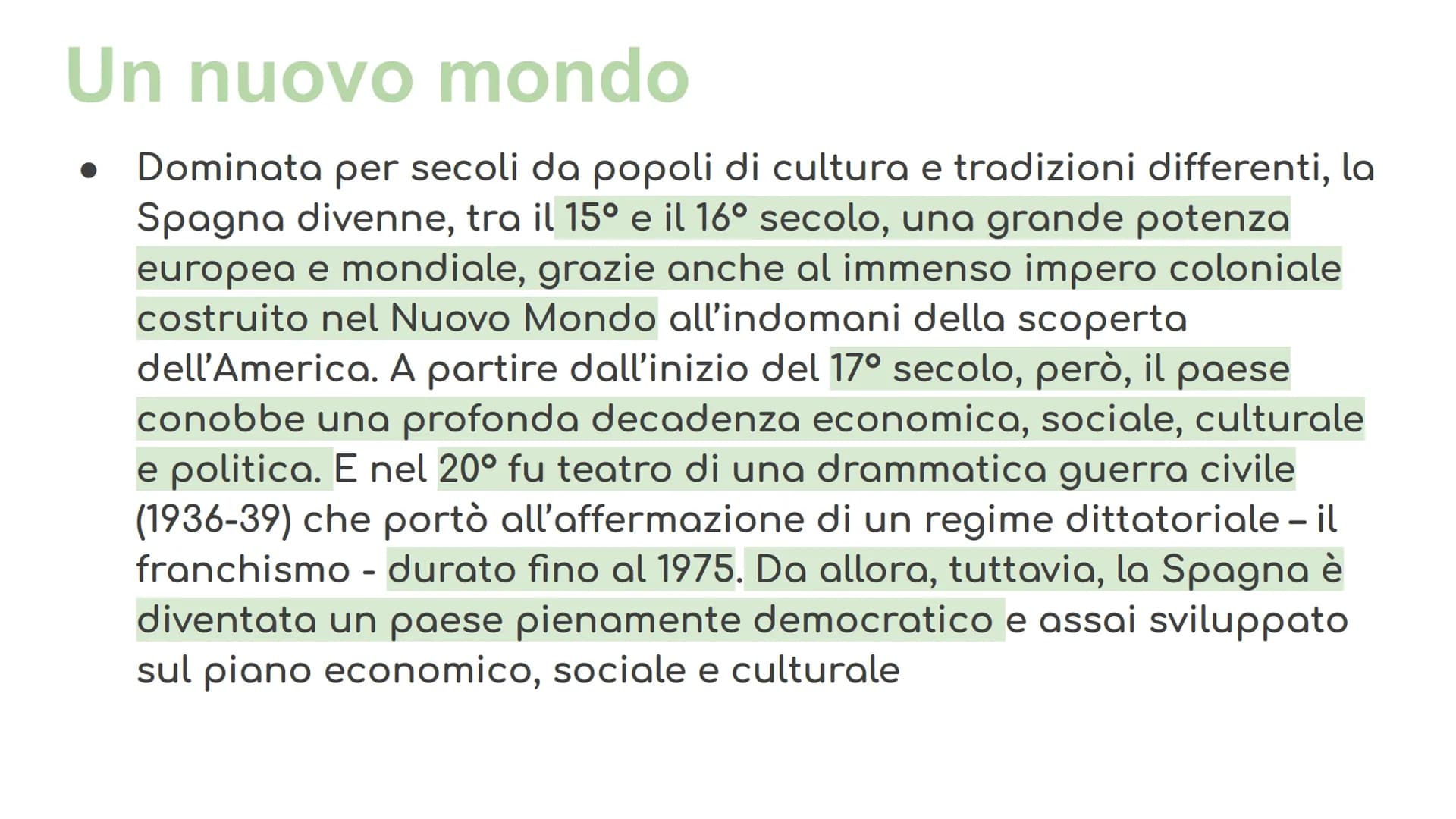 La Spagna
MA Il territorio
Tra i maggiori paesi d'Europa la Spagna occupa la maggior parte
della Penisola Iberica. La Spagna confina:
A nord