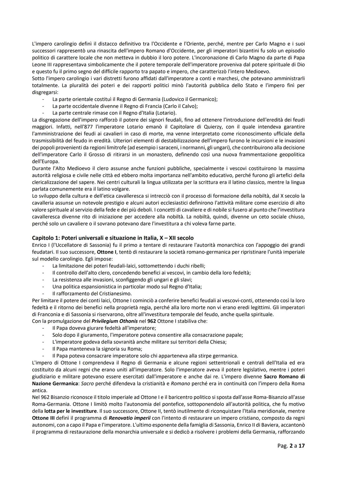 # Introduzione
II Medioevo va dalla caduta dell'impero Romano d'Occidente (476) alla scoperta dell'America (1492). Alto Medioevo
dal V al X 