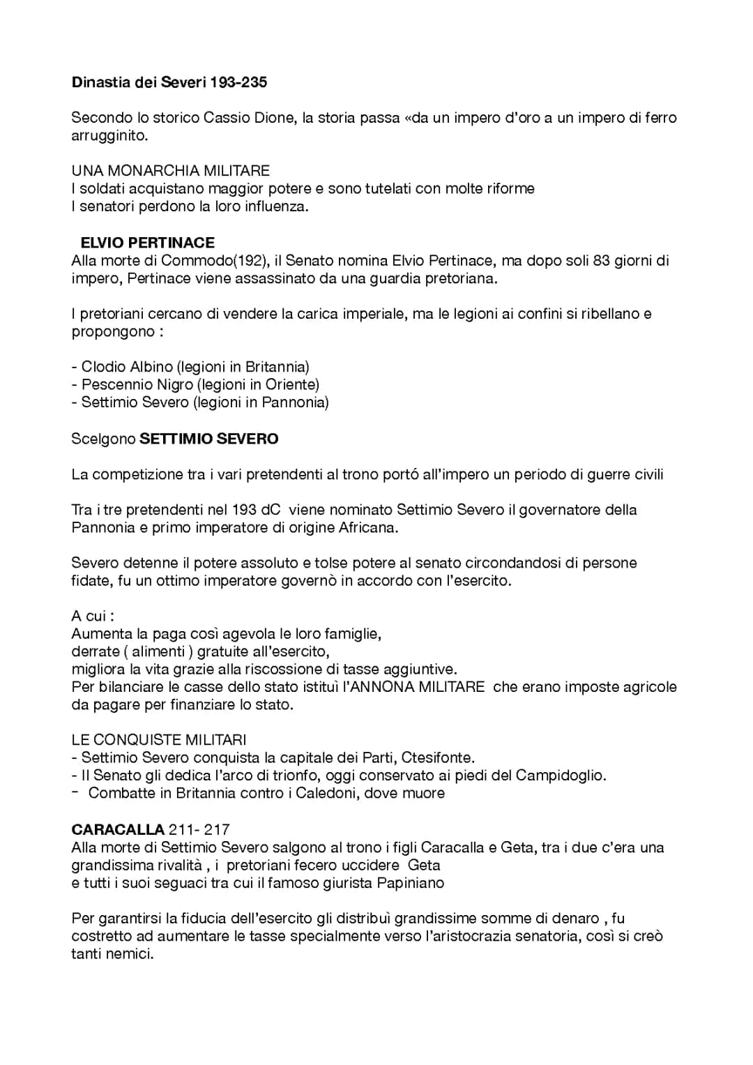 Dinastia dei severi