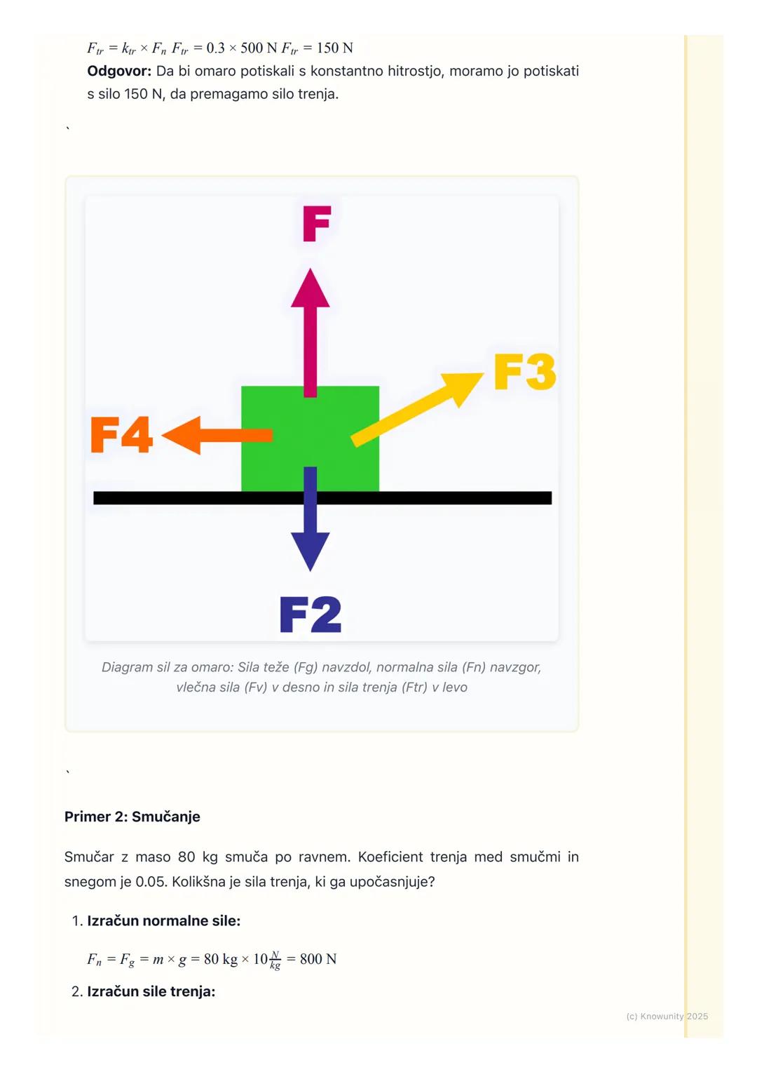 # Trenje

Uvod v trenje

Trenje je sila, ki se pojavi med dvema ploskvama, ki se dotikata in drsita ali se
poskušata drsati druga ob drugi. 