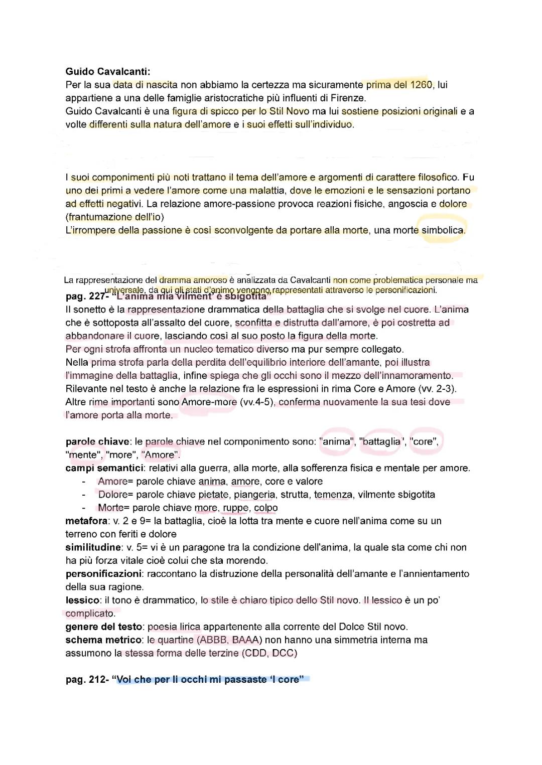 Guido Cavalcanti: Vita e Analisi dei Suoi Sonetti