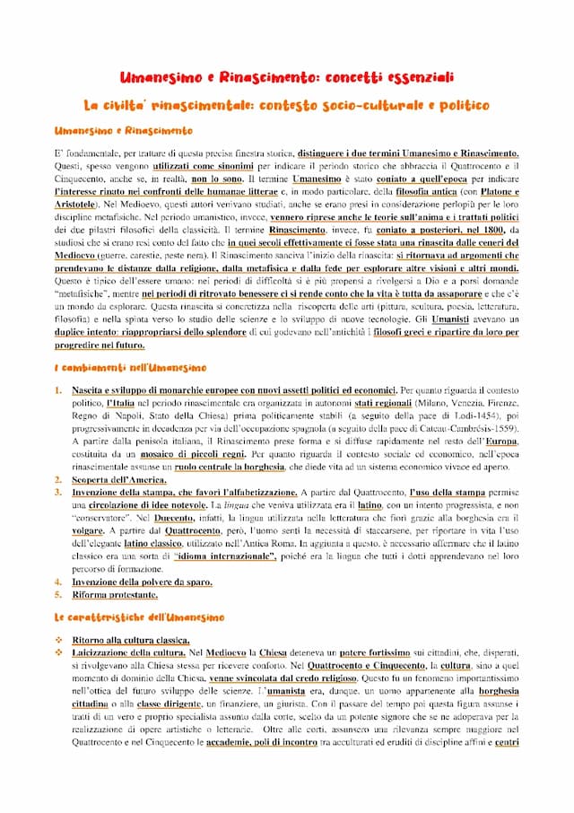 Know Concetti essenziali della filosofia dell'Umanesimo e del Rinascimento; Montaigne, Ficino, Pico della Mirandola, Pomponazzi, Erasmo da Rotterdam, Martin Lutero, Telesio e Giordano Bruno thumbnail