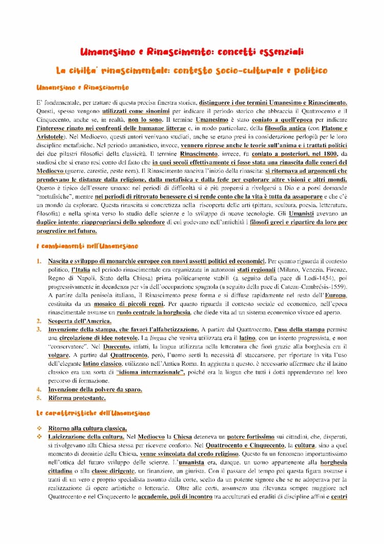 Know Concetti essenziali della filosofia dell'Umanesimo e del Rinascimento; Montaigne, Ficino, Pico della Mirandola, Pomponazzi, Erasmo da Rotterdam, Martin Lutero, Telesio e Giordano Bruno thumbnail