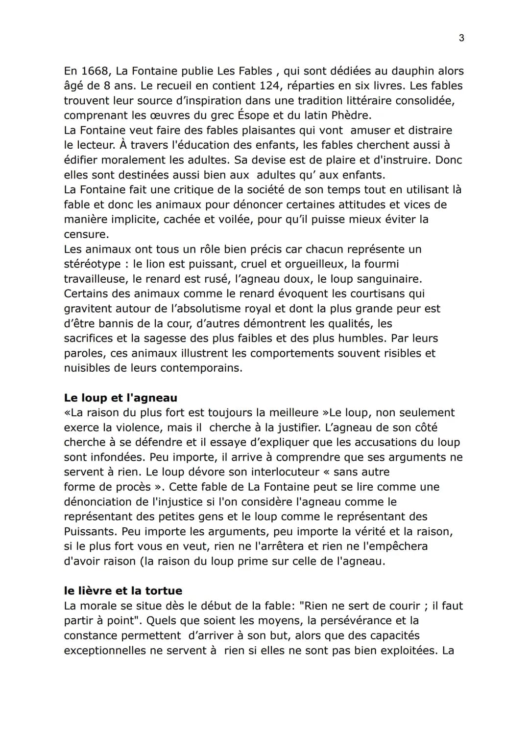 1
MOLIÈRE, L'AVARE ET LA FONTAINE
Une petite introduction du théâtre: le théâtre se compose des trois règles
unité de temp : L'histoire est 