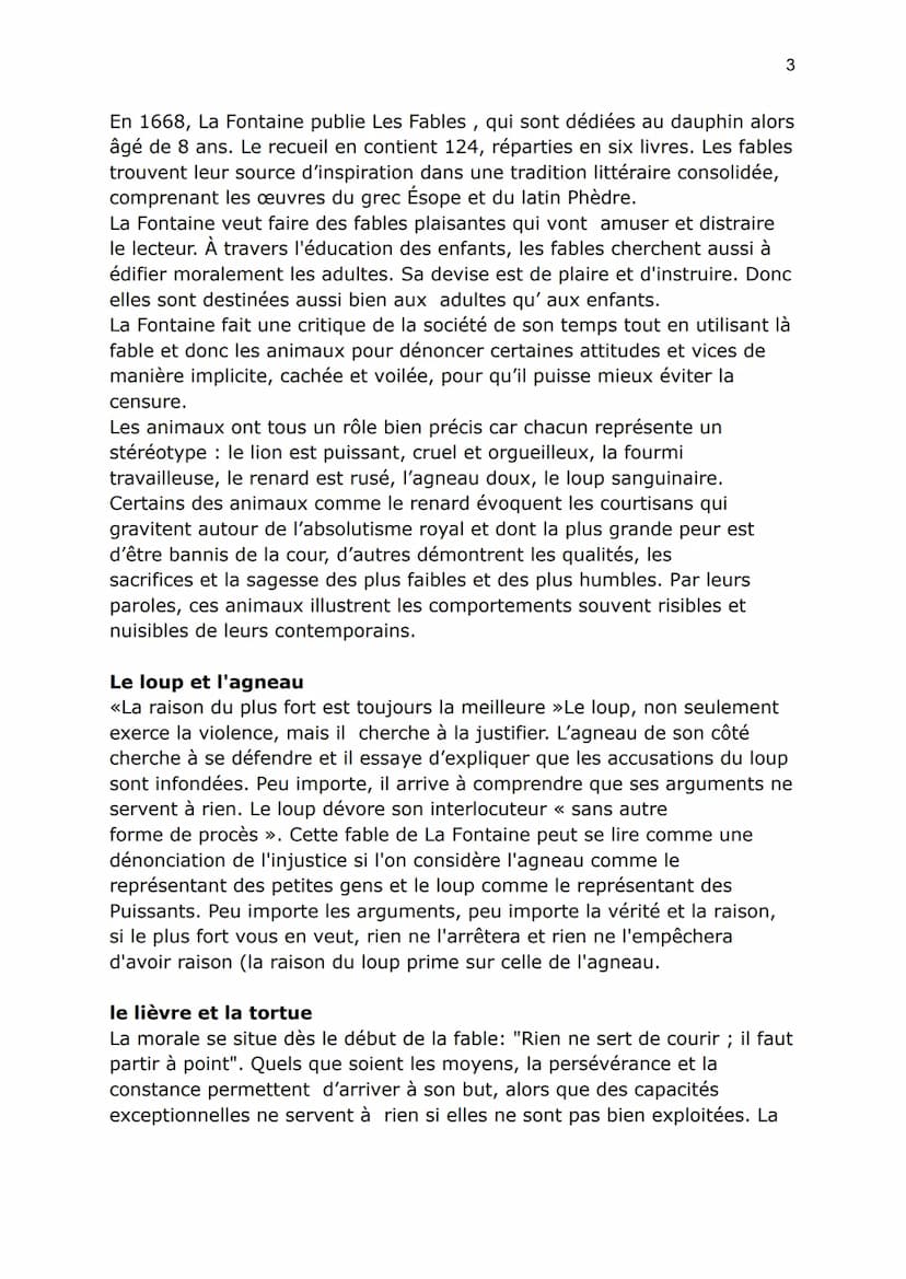 1
MOLIÈRE, L'AVARE ET LA FONTAINE
Une petite introduction du théâtre: le théâtre se compose des trois règles
unité de temp : L'histoire est 