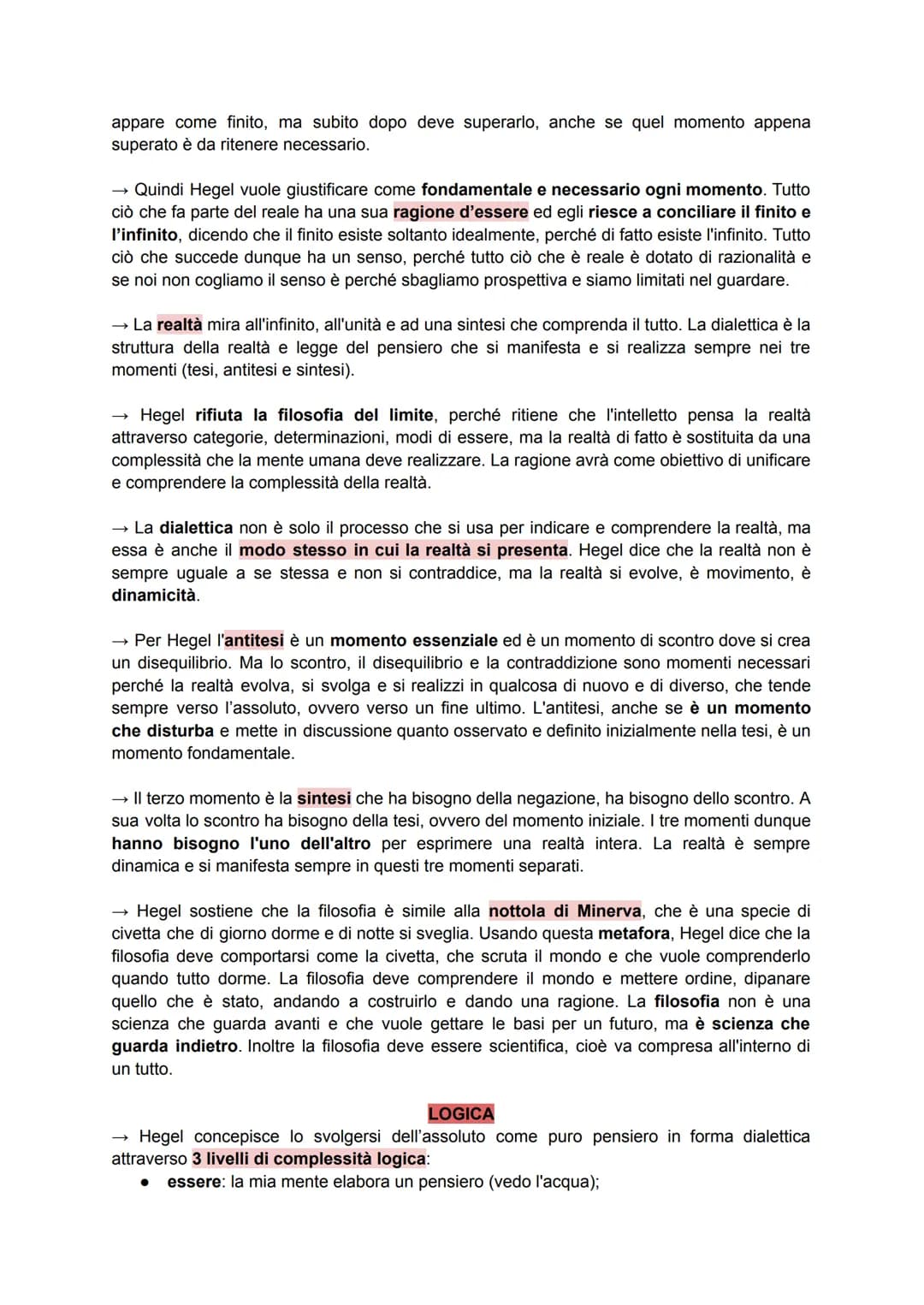 HEGEL
→ cosa riprende Hegel da Fichte: Fichte e Schelling aprono la strada verso Hegel, il quale
prende da Fichte l'idea che tutta la realtà