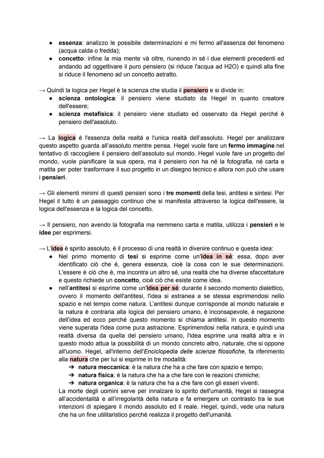 HEGEL
→ cosa riprende Hegel da Fichte: Fichte e Schelling aprono la strada verso Hegel, il quale
prende da Fichte l'idea che tutta la realtà