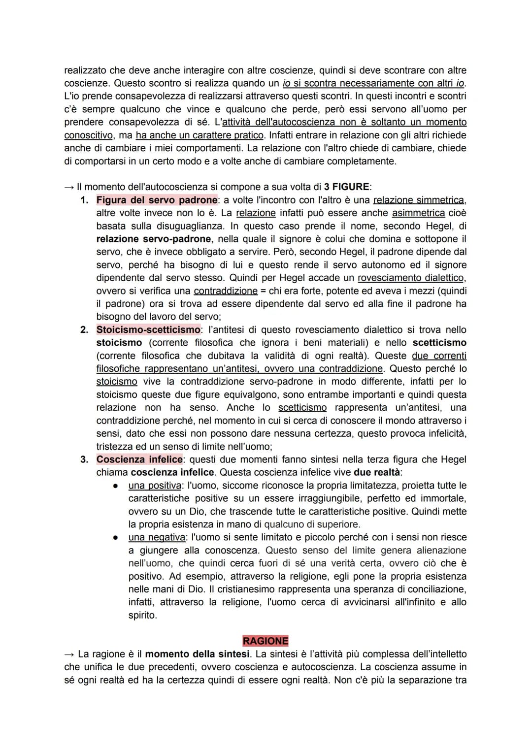 HEGEL
→ cosa riprende Hegel da Fichte: Fichte e Schelling aprono la strada verso Hegel, il quale
prende da Fichte l'idea che tutta la realtà