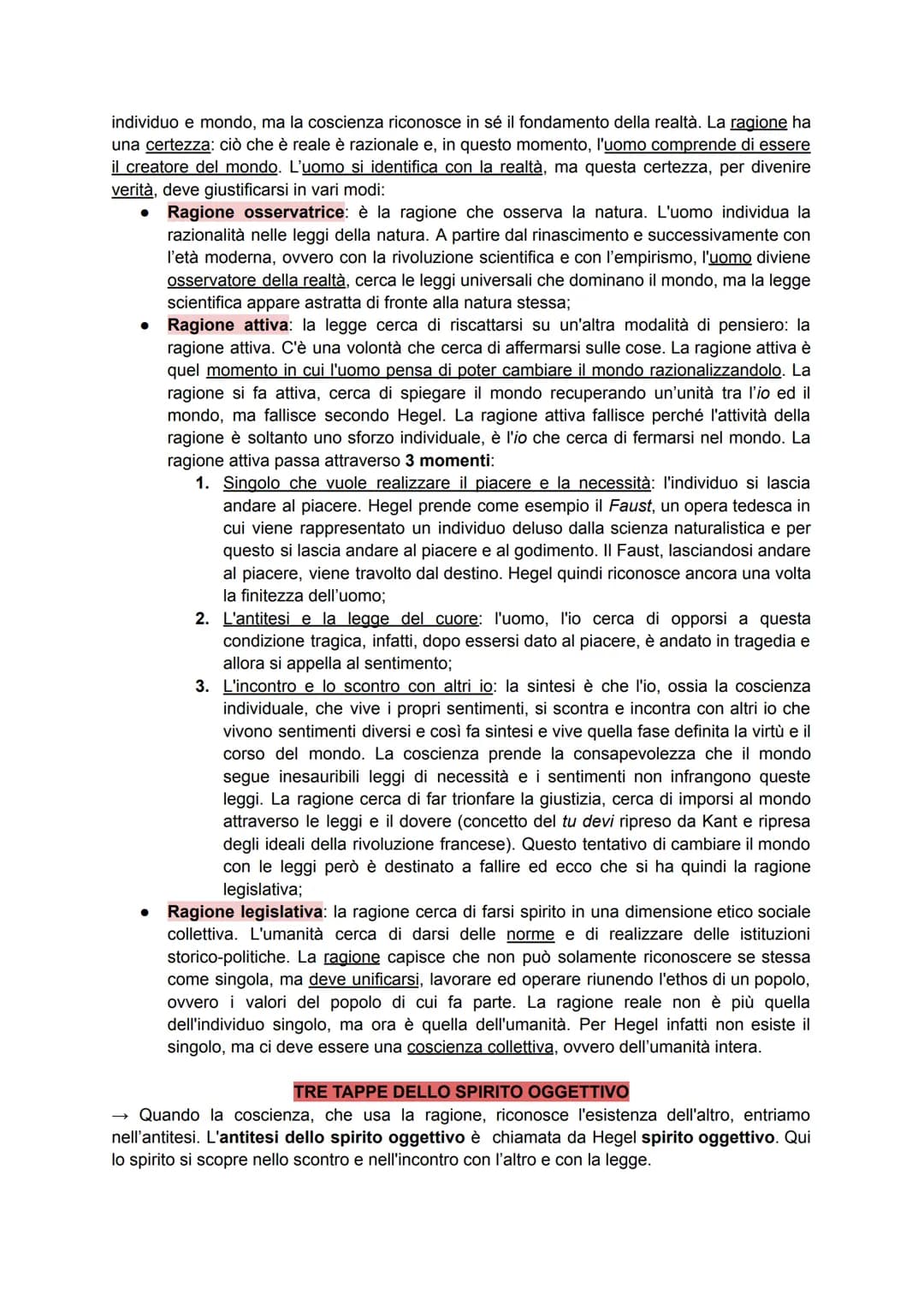 HEGEL
→ cosa riprende Hegel da Fichte: Fichte e Schelling aprono la strada verso Hegel, il quale
prende da Fichte l'idea che tutta la realtà