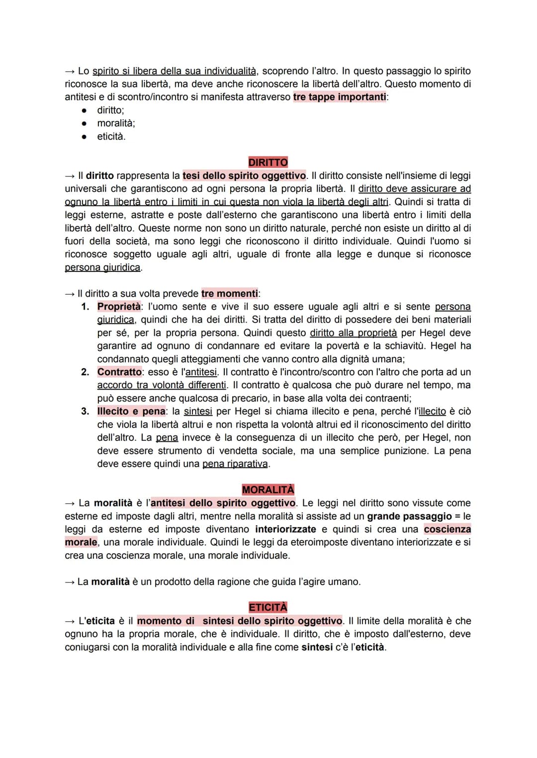 HEGEL
→ cosa riprende Hegel da Fichte: Fichte e Schelling aprono la strada verso Hegel, il quale
prende da Fichte l'idea che tutta la realtà