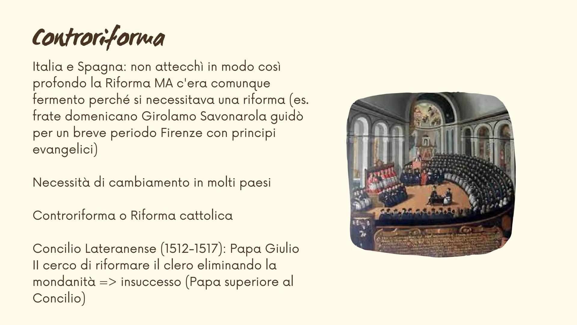 La diffusione della
riforma e la
controriforma
cattolica
20 Indice
1. La nascita di nuove Chiese protestanti
2. La Chiesa anglicana di Enric