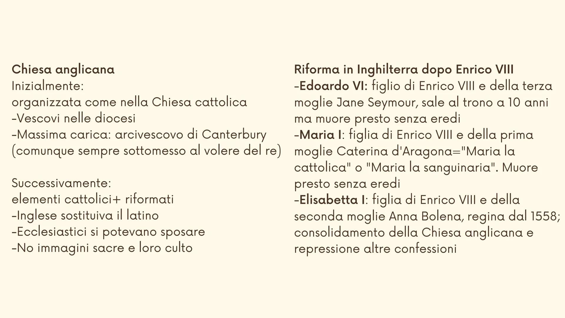 La diffusione della
riforma e la
controriforma
cattolica
20 Indice
1. La nascita di nuove Chiese protestanti
2. La Chiesa anglicana di Enric