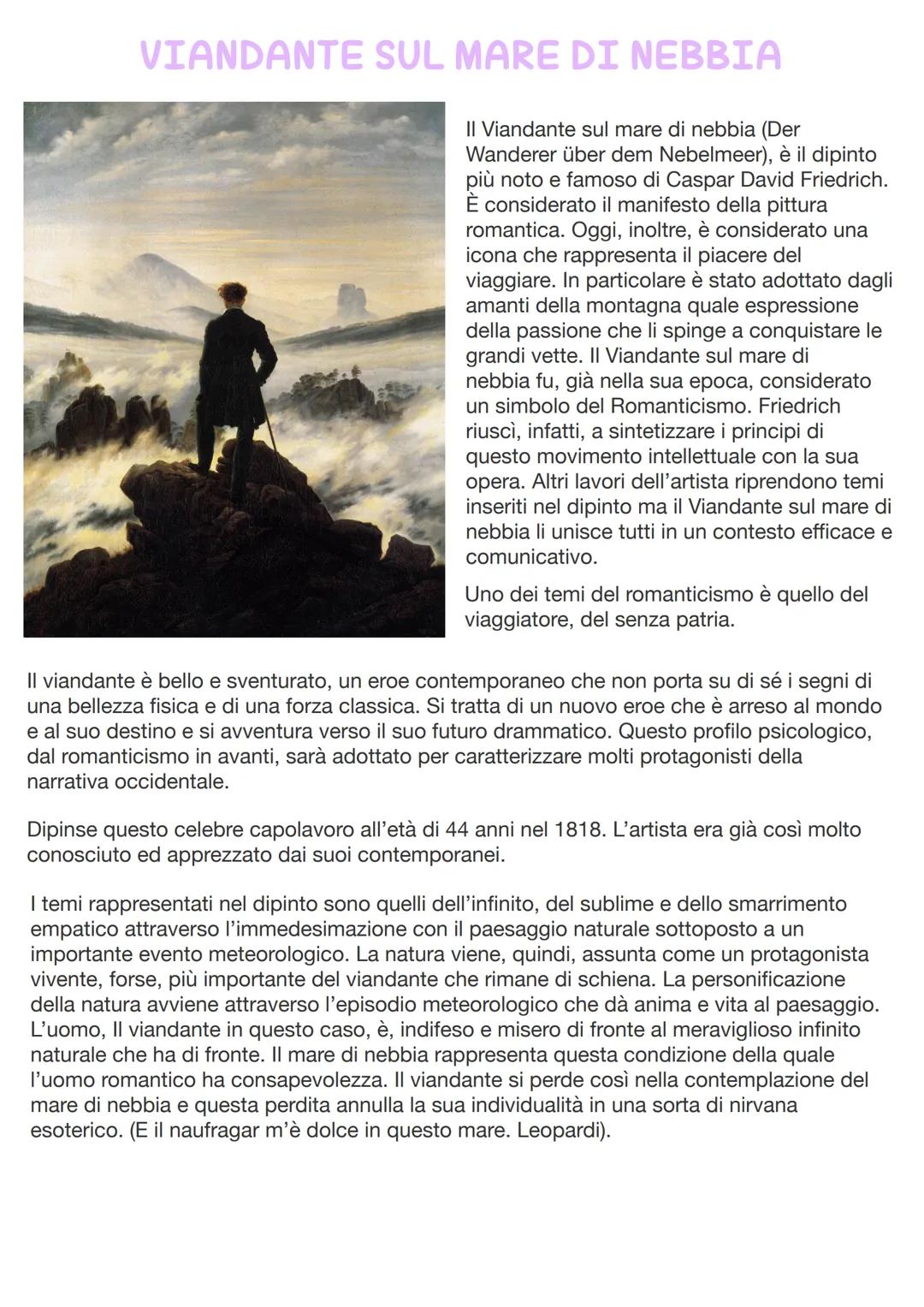 Casper David Friedrich
Caspar David Friedrich nacque a Greifswald, il 5 settembre 1774, una cittadina della
Pomerania svedese che si affacci