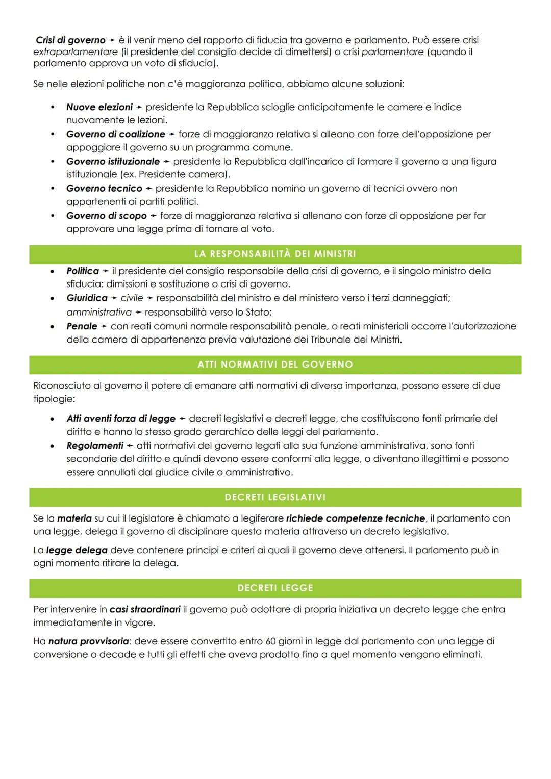 È un organo complesso, formato da più organi:
1. Organi necessari (dotati di autonomia):
Presidente del Consiglio dei Ministri leader politi