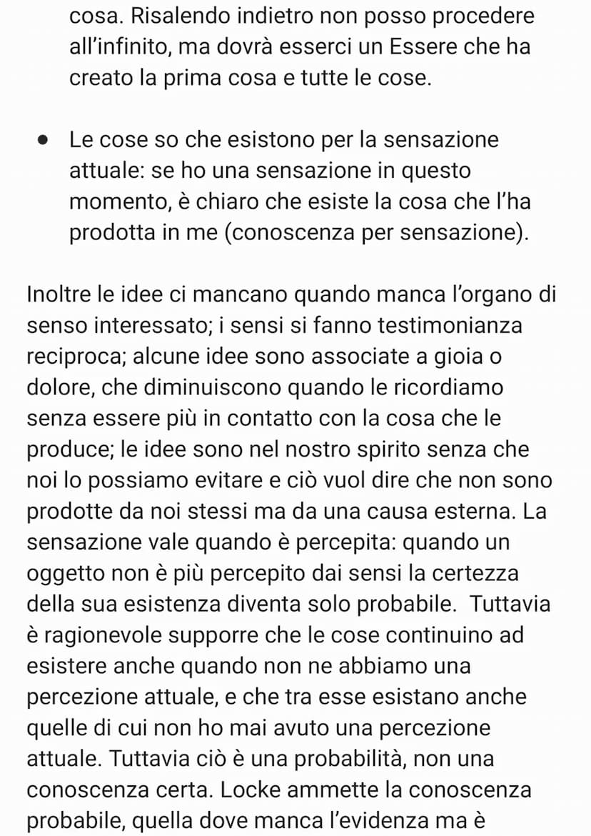 LOCKE
Egli è considerato il fondatore dell'Empirismo
inglese, una corrente filosofica fondata
sull'esperienza. Questa corrente filosofica si