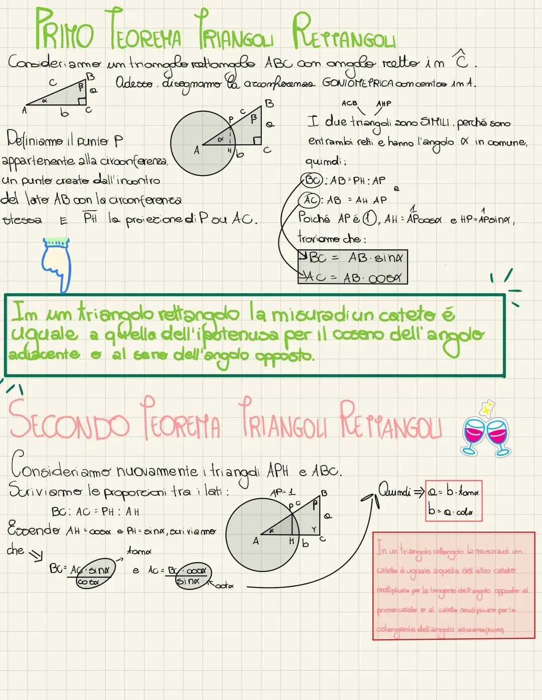 PRIMO TEOREMA TRIANGOL RETTANGOLI
Consideri
retto in
angolo
ĉ.
trongolo rettangolo ABC.com
Adecco, disegnamo la arconference GONIOMEPRICA.co