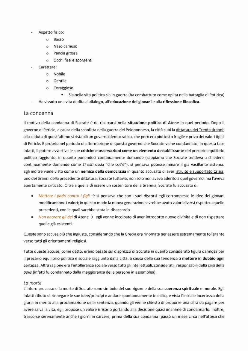 SOMMARIO
SOMMARIO
SOCRATE
LA VITA
Assenza di testimonianze
La condanna
La morte
LA FILOSOFIA DI SOCRATE
So di non sapere
La missione di Socr