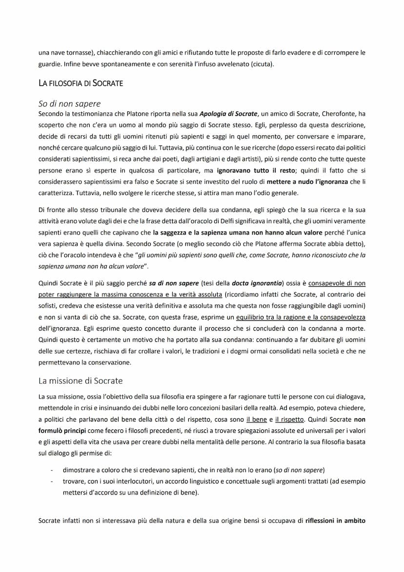 SOMMARIO
SOMMARIO
SOCRATE
LA VITA
Assenza di testimonianze
La condanna
La morte
LA FILOSOFIA DI SOCRATE
So di non sapere
La missione di Socr