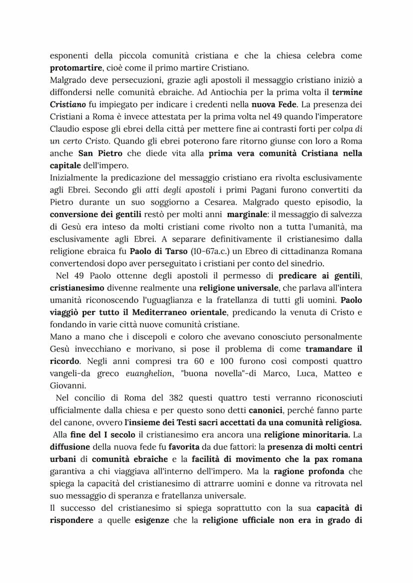 Il cristianesimo
La Palestina ai tempi di Gesù
Gesù nacque in Palestina attorno al 5 a.C. ,mentre a Roma governava Augusto.
La Palestina era