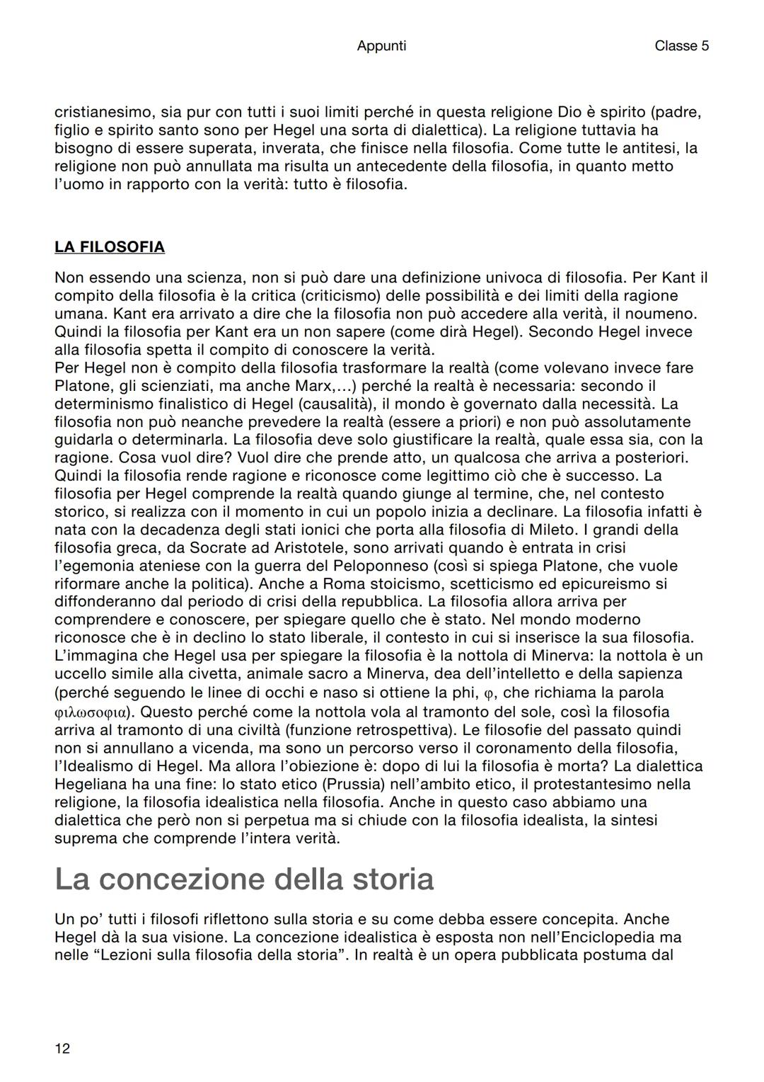 Filosofia
Hegel
Introduzione
Appunti
Classe 5
Hegel, nato nel 1770 e morto nel 1831, divenne professore universitario di filosofia,
estremam