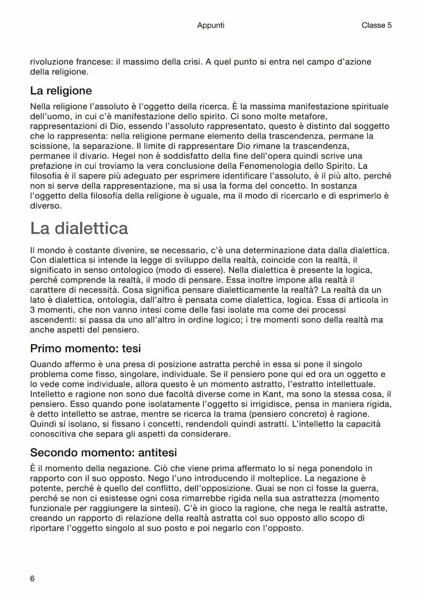 Filosofia
Hegel
Introduzione
Appunti
Classe 5
Hegel, nato nel 1770 e morto nel 1831, divenne professore universitario di filosofia,
estremam