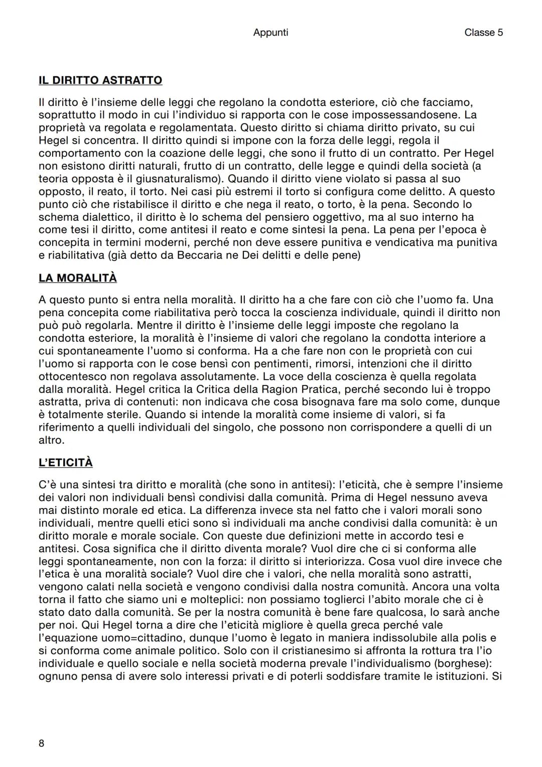 Filosofia
Hegel
Introduzione
Appunti
Classe 5
Hegel, nato nel 1770 e morto nel 1831, divenne professore universitario di filosofia,
estremam