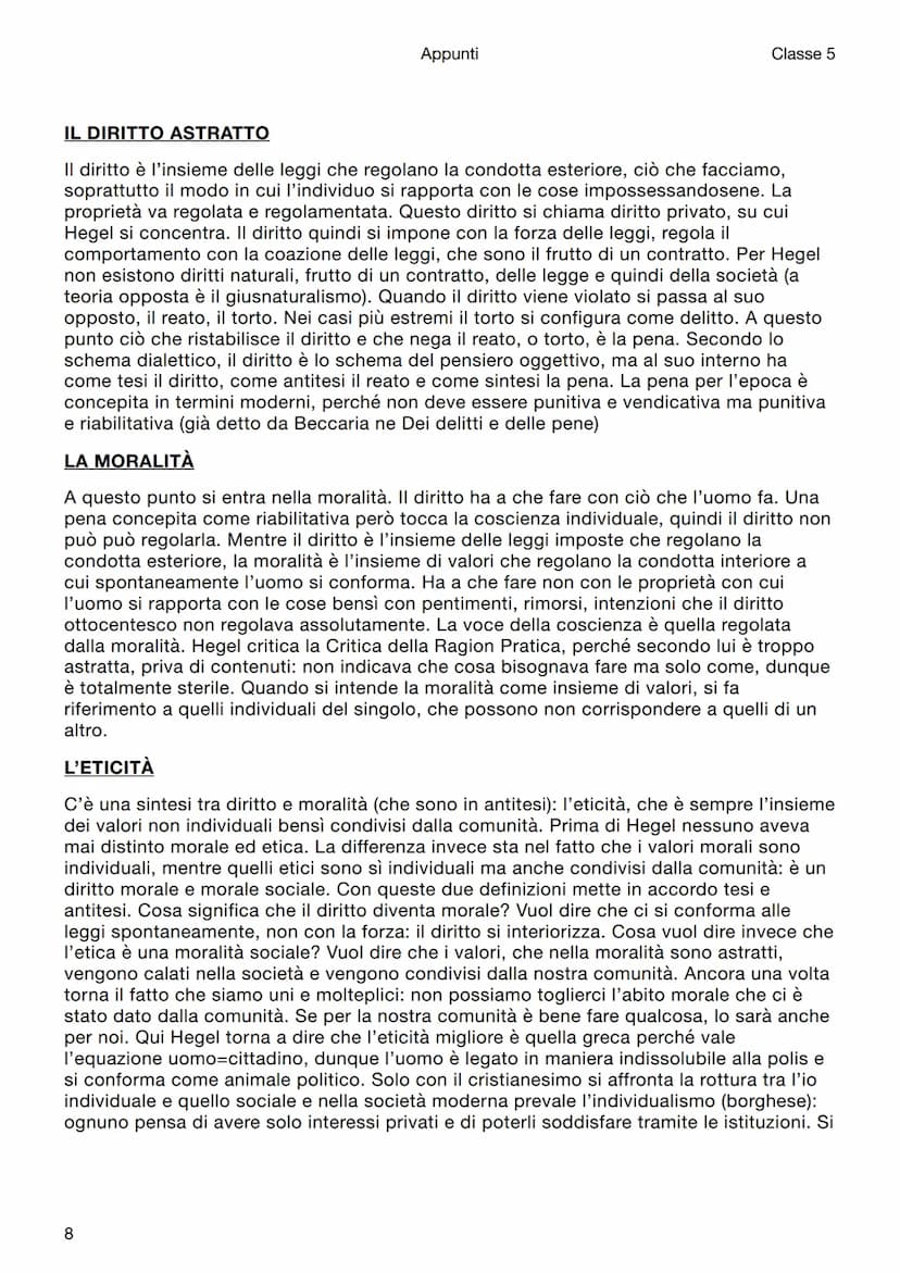 Filosofia
Hegel
Introduzione
Appunti
Classe 5
Hegel, nato nel 1770 e morto nel 1831, divenne professore universitario di filosofia,
estremam