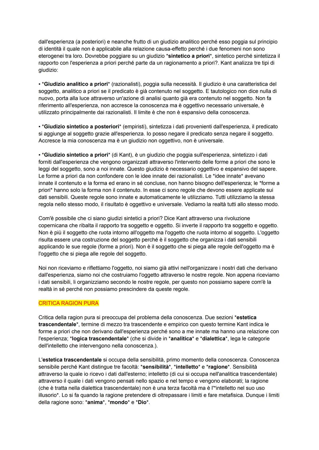 IMMANUEL KANT
PENSIERO FILOSOFICO
Due periodi del pensiero filosofico di Kant:
▪ *Periodo critico* (1781): inizia con la
pubblicazione della