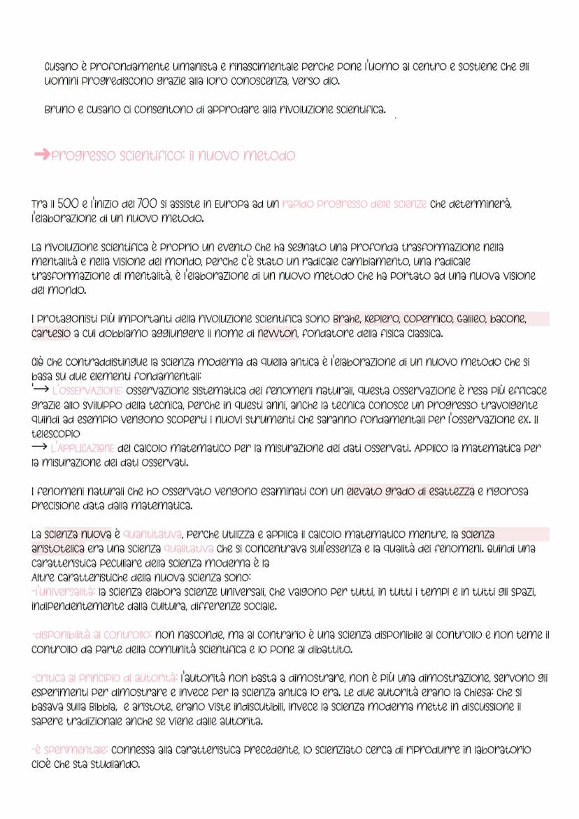 La rivoluzione scientifica
La cultura scientifica
La cultura diventa laica ma ciò non vuol dire che gli scienziati del tempo non fossero rel