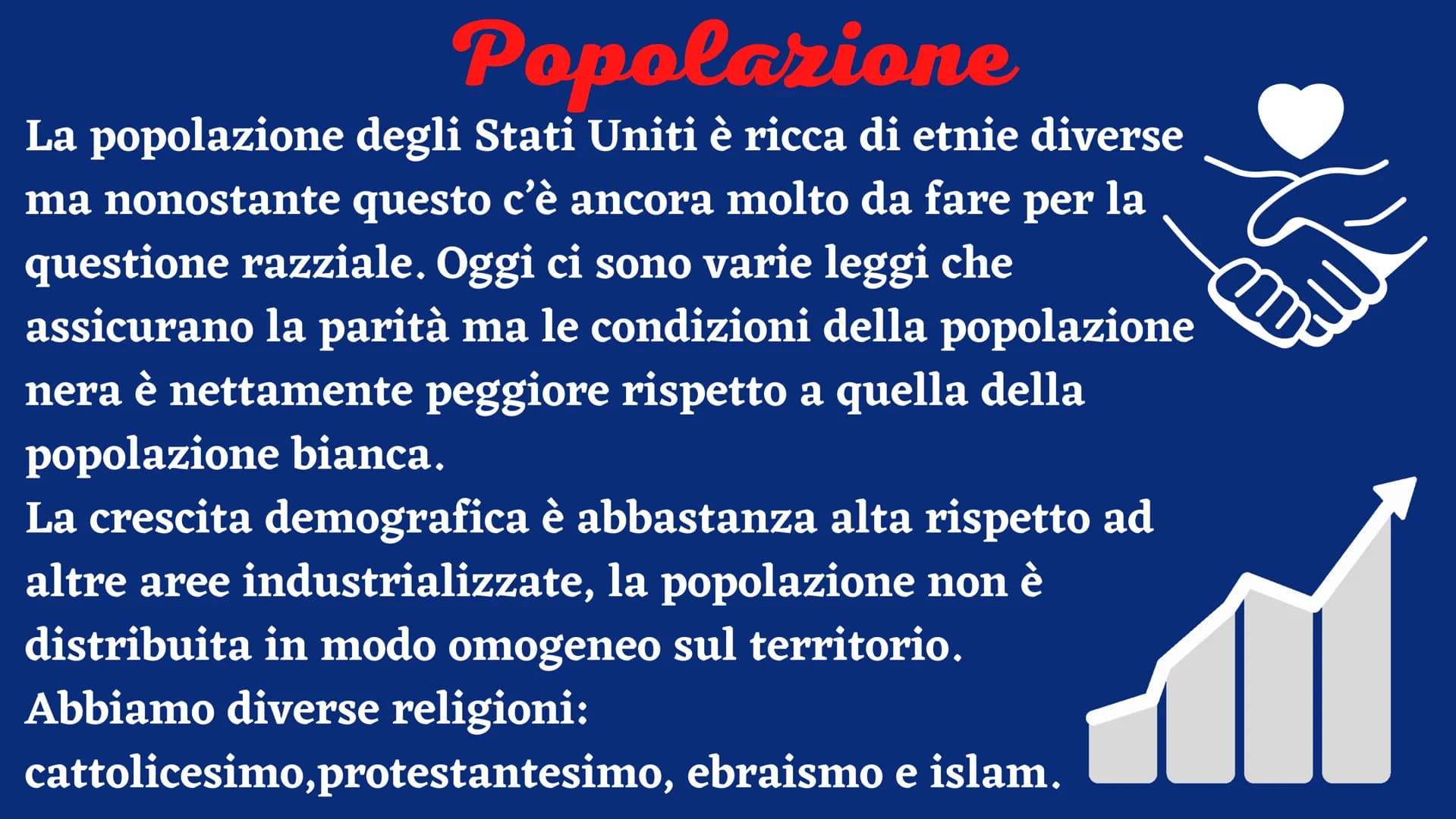 Stati Uniti Il territorio
Gli Stati Uniti confinano
a nord con il Canada e a
sud con Il Messico. Sono
bagnati dall'oceano
Pacifico e ad est
