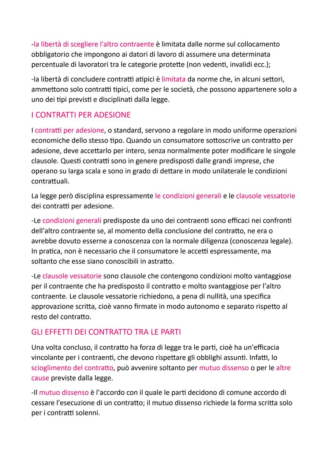 # CLASSIFICAZIONI DEI CONTRATTI

-Il contratto è l'accordo volontario tra due o più parti per costituire, regolare o
estinguere tra loro un 