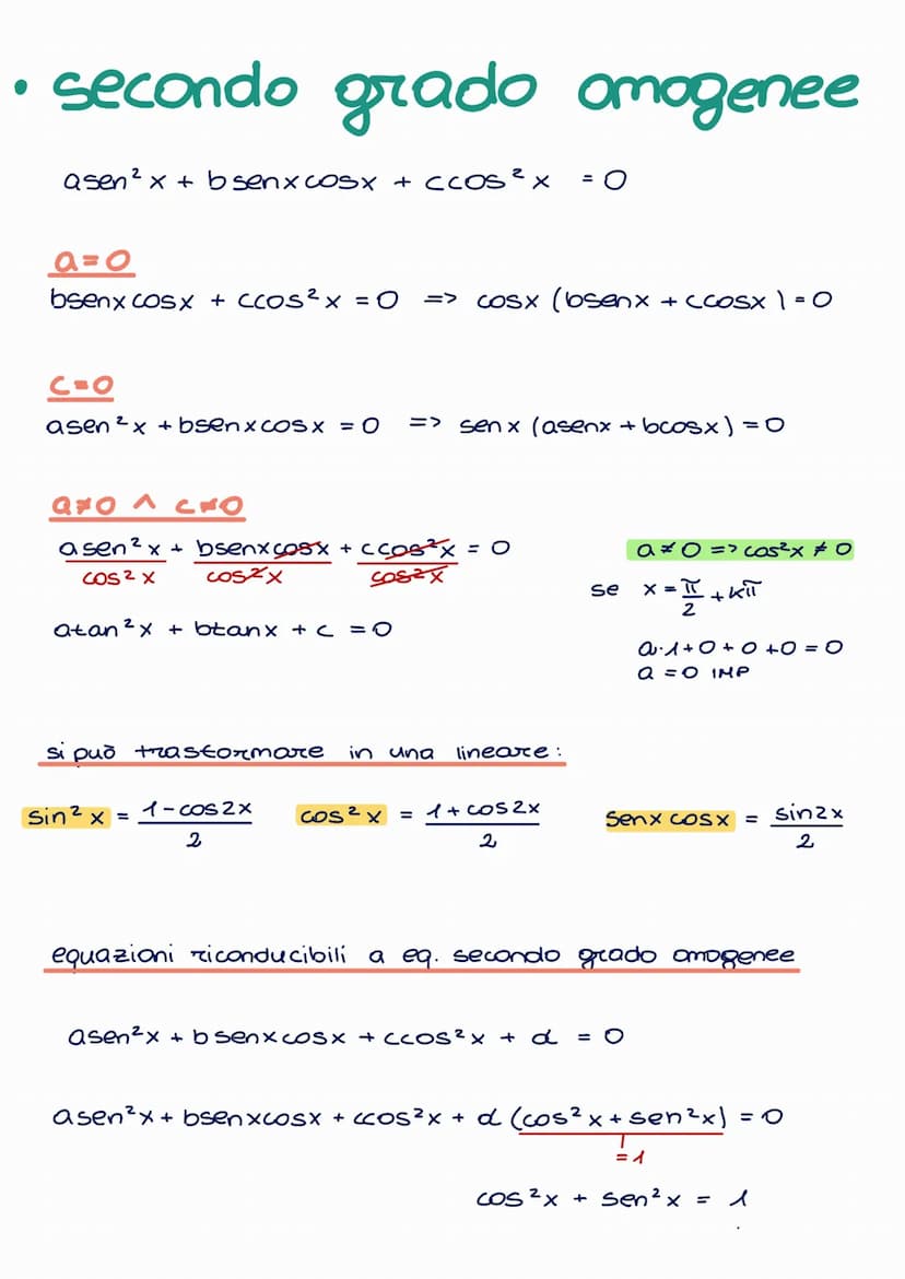 Angoli associati mini teoria
angoli complementari (a) e (90°-a)
angoli che differiscono di un angolo retto (a) (90°+a)
primo quadrante
sen(9
