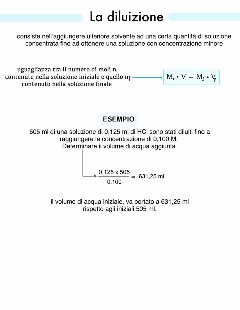 LE SOLUZIONI
Una soluzione è una miscela omogenea di due o più specie chimiche che non
sono più distinguibili visivamente e che mantengono i