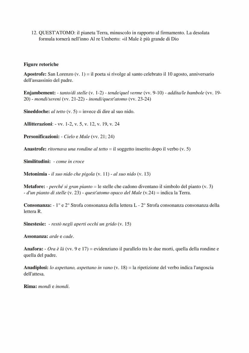 X agosto
La famosissima poesia "X Agosto" è una delle opere più celebri del poeta italiano Giovanni
Pascoli, si trova nella Myricae, essa è 