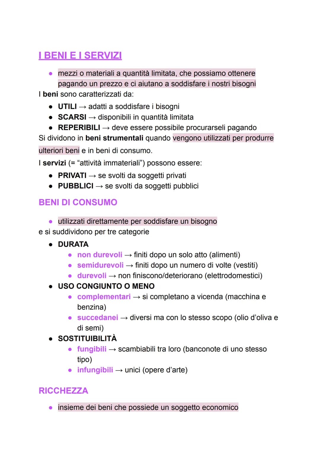 ECONOMIA
1) I BISOGNI
• esigenze che vogliamo soddisfare
CLASSIFICAZIONE
I bisogni si possono classificare a seconda dell'intensità in:
• PR