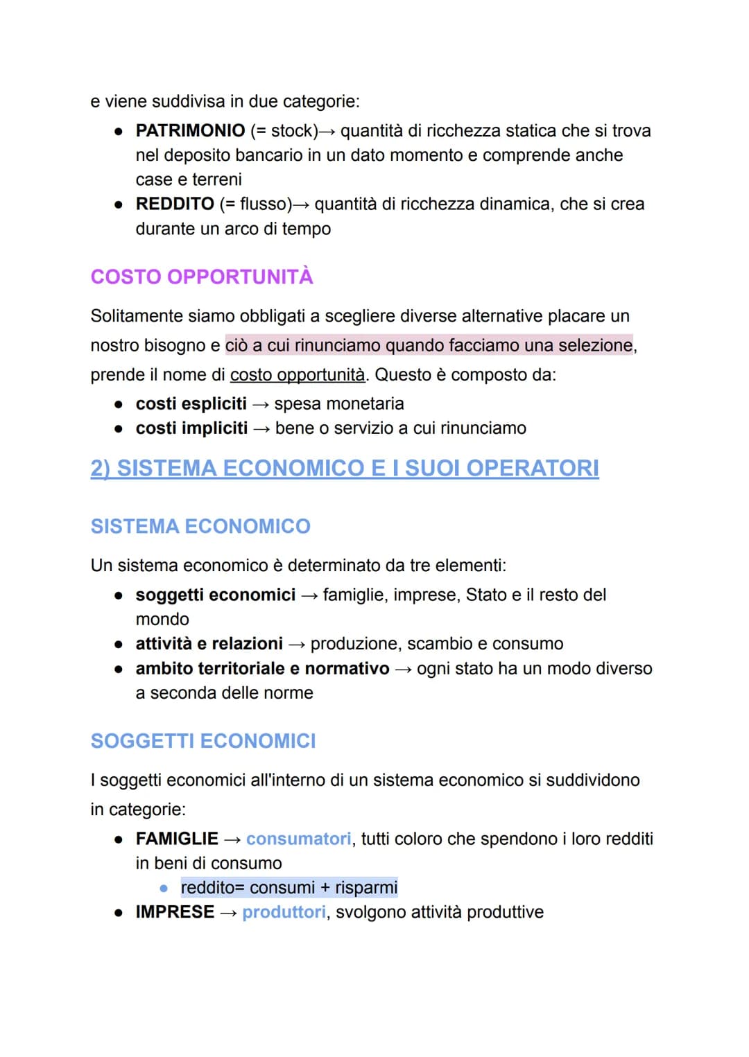 ECONOMIA
1) I BISOGNI
• esigenze che vogliamo soddisfare
CLASSIFICAZIONE
I bisogni si possono classificare a seconda dell'intensità in:
• PR
