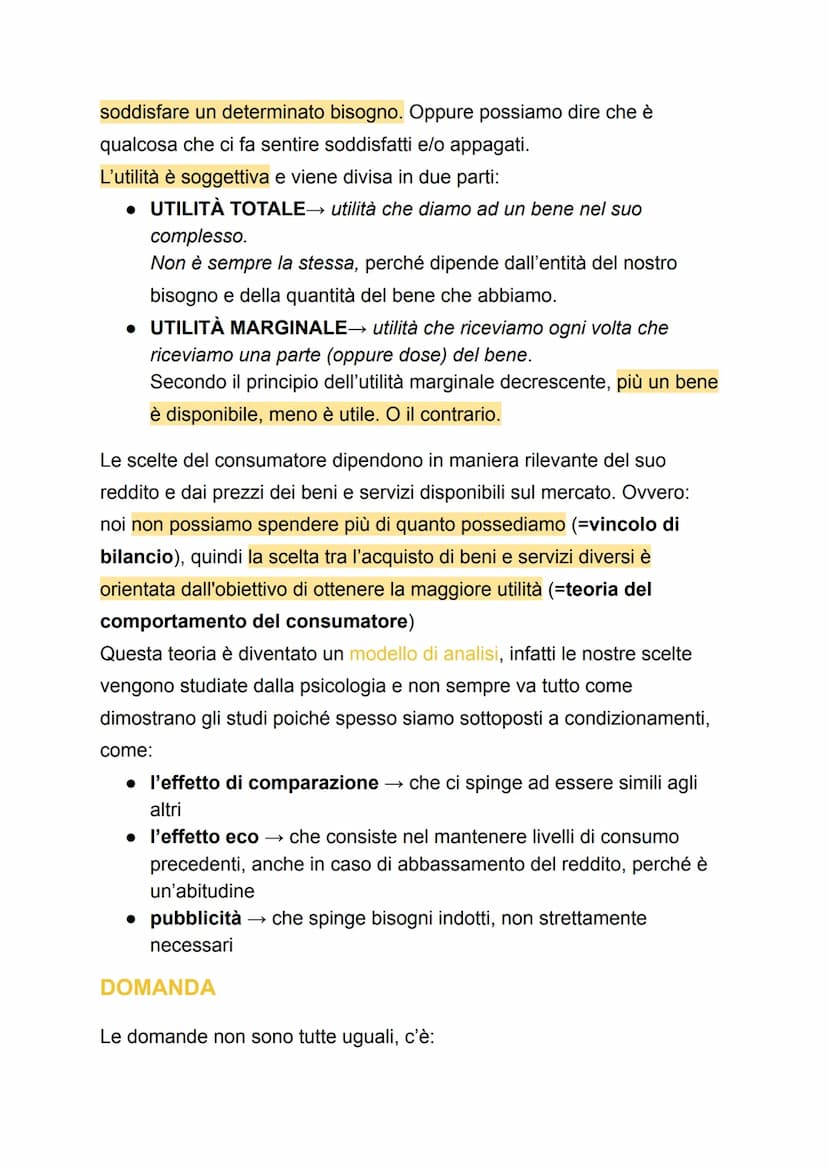 ECONOMIA
1) I BISOGNI
• esigenze che vogliamo soddisfare
CLASSIFICAZIONE
I bisogni si possono classificare a seconda dell'intensità in:
• PR