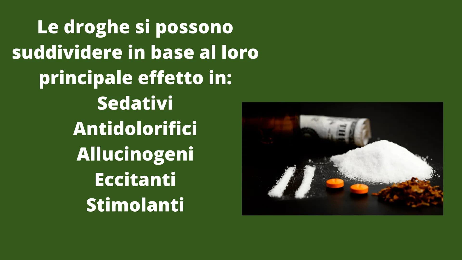 LA DROGA
Una presentazione a cura di alessandra e clara: LA DROGA
TU LA CONSUMI E
LEI TI CONSUMA
droga
Volevo la liberta ma mi hanno dato la