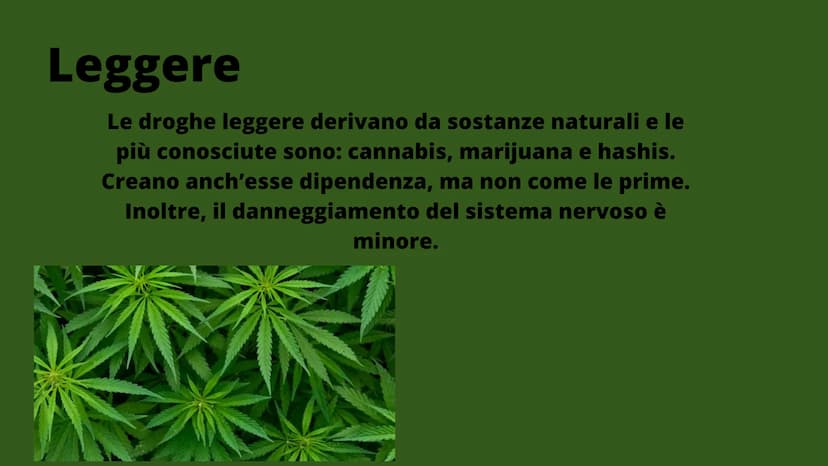 LA DROGA
Una presentazione a cura di alessandra e clara: LA DROGA
TU LA CONSUMI E
LEI TI CONSUMA
droga
Volevo la liberta ma mi hanno dato la